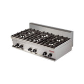 Mașină de gătit, GPL sau gaz, de banc, 6 arzătoare, Linia 700, Arisco